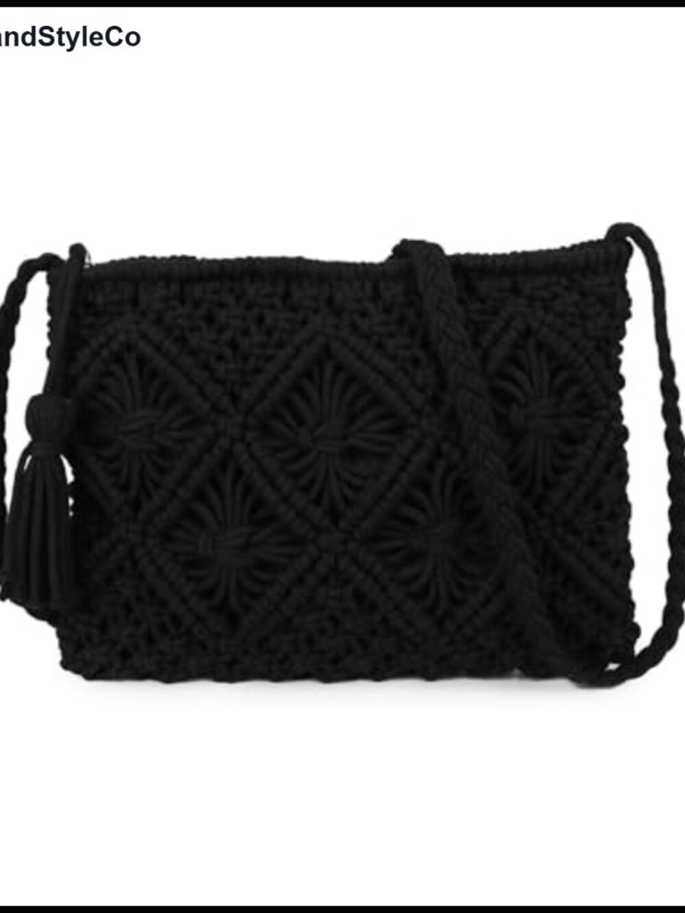 Bohemian Woven Crossbody Purse - Small Handbag with Adjustable Strap